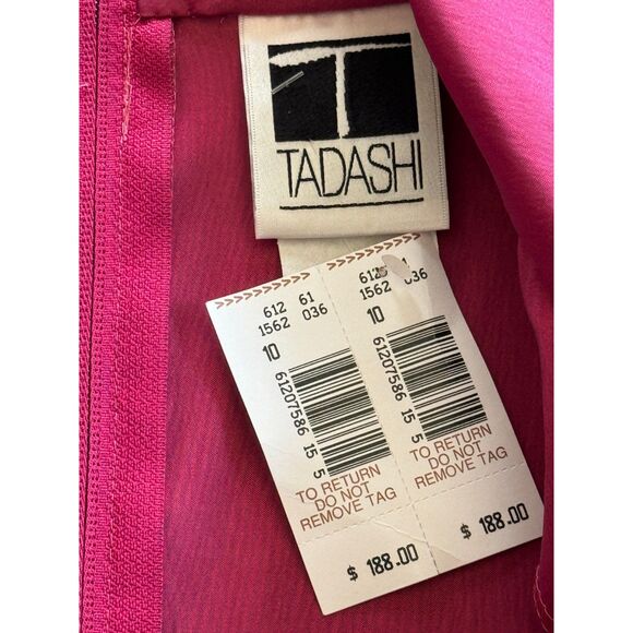 Tadashi Shoji Collared V-Neck‎ Blouse Top Pink Size 10 NWT - Picture 3 of 4